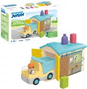 Playmobil 71686 Junior : Ouvrier avec Camion et Garage