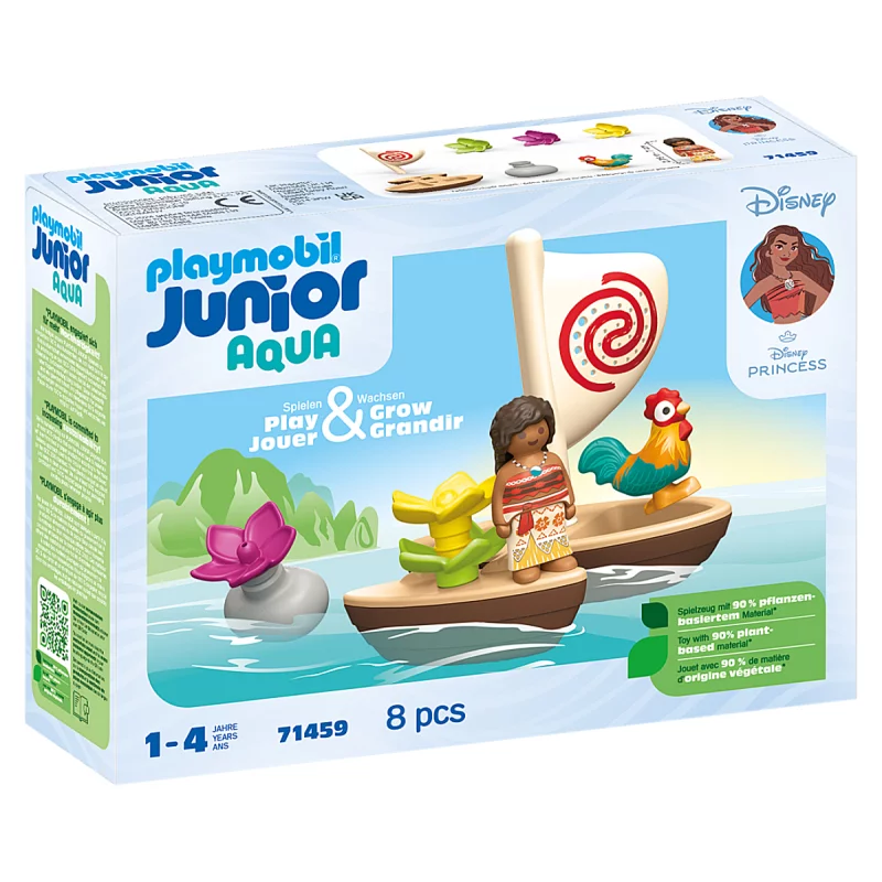 Image : Playmobil 71459 Junior & Disney : Vaiana et Bateau à Voile