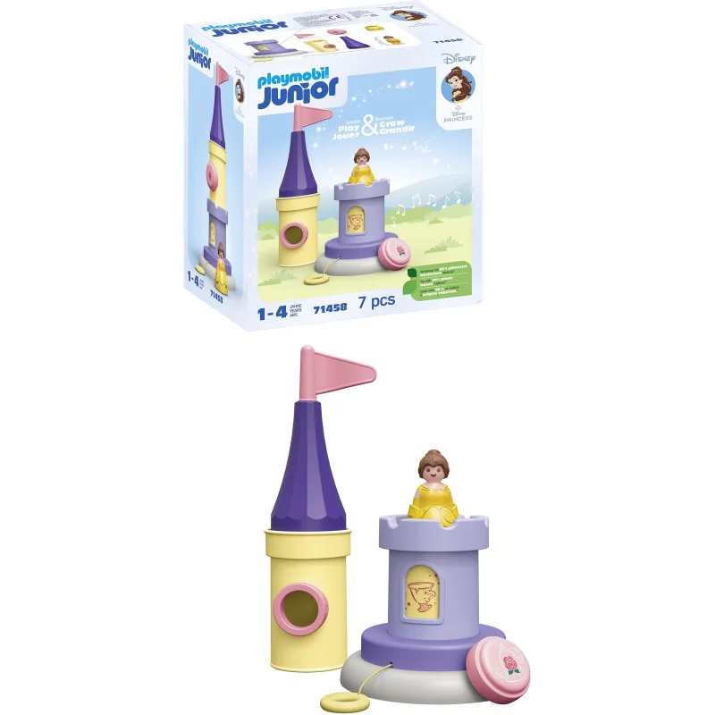 Image : Playmobil 71458 Junior & Disney : Tourelle de Belle avec Musique