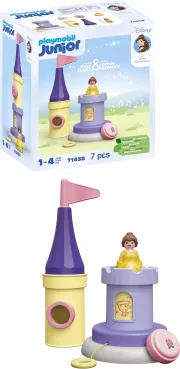 Playmobil 71458 Junior & Disney : Tourelle de Belle avec Musique