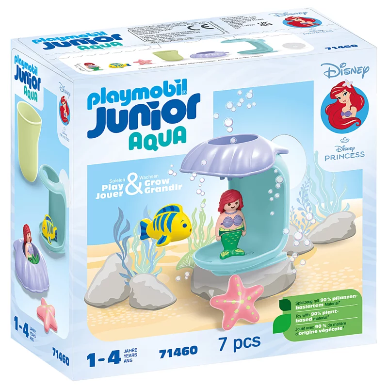 Image : Playmobil 71460 Junior & Disney : Ariel avec Coquillage de Bain