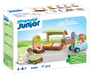 Playmobil 71691 Junior : Etal de Fruits et légumes Bio