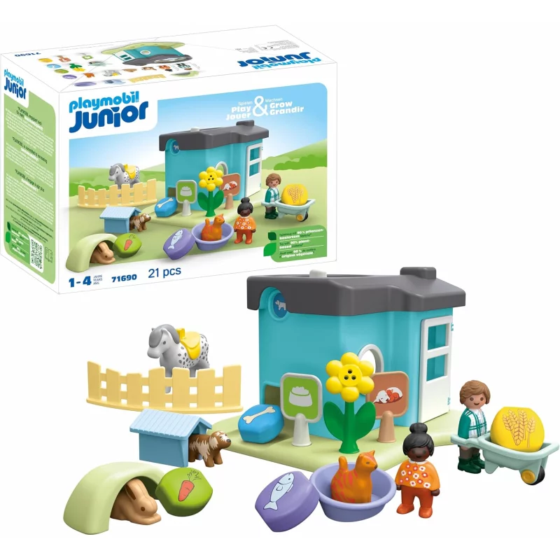 Image : Playmobil 71690 Junior : Maison des Animaux