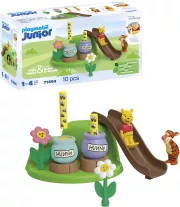 Playmobil 71694 Junior & Disney : Winnie l'ourson et Tigrou avec Jardin d'abeilles