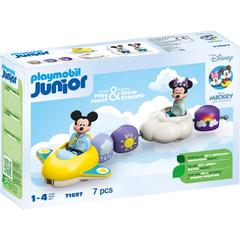 Image : Playmobil 71697 Junior & Disney : Train des Nuages de Mickey et Minnie
