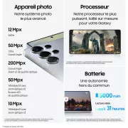 Image : SAMSUNG Galaxy S25 Ultra Noir Titane 256Go Smartphone