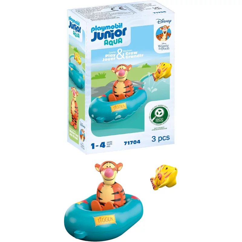 Image : Playmobil 71704 Tigrou avec canot Junior & Disney