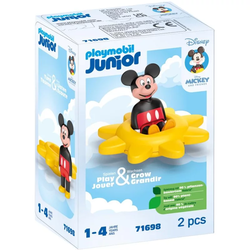 Image : Playmobil 71698 Mickey et Toupie Soleil Junior & Disney