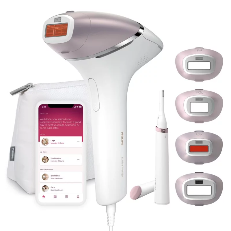 Image : Philips BRI949/00 Series 8000 Blanc et Rose Epilateur à lumière pulsée