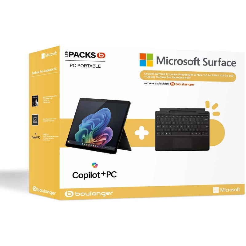 Image : Pack MICROSOFT  Surface Pro 11 XPlus 16/512+Clavier