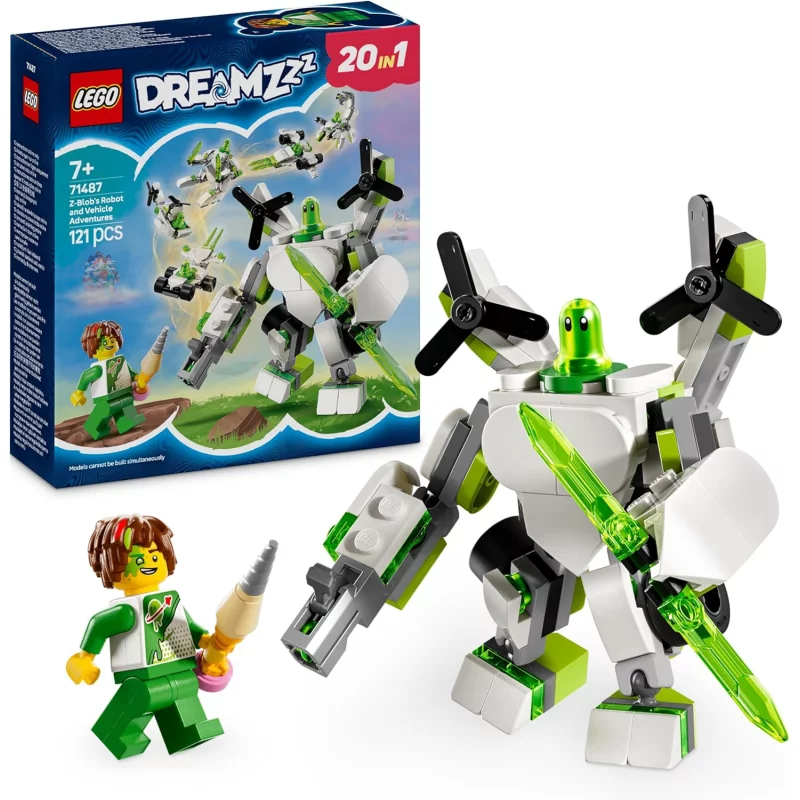 Image : LEGO 71487 Aventures de Z-Blob: robots et véhicules DREAMZzz