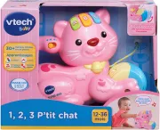 Vtech 1 2 3 P'tit Chat Rose Animal Interactif