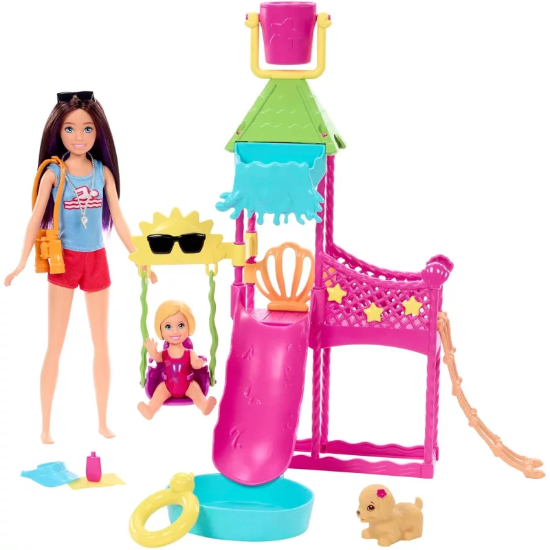 Image : Coffret Barbie Skipper Le Parc Aquatique Mattel