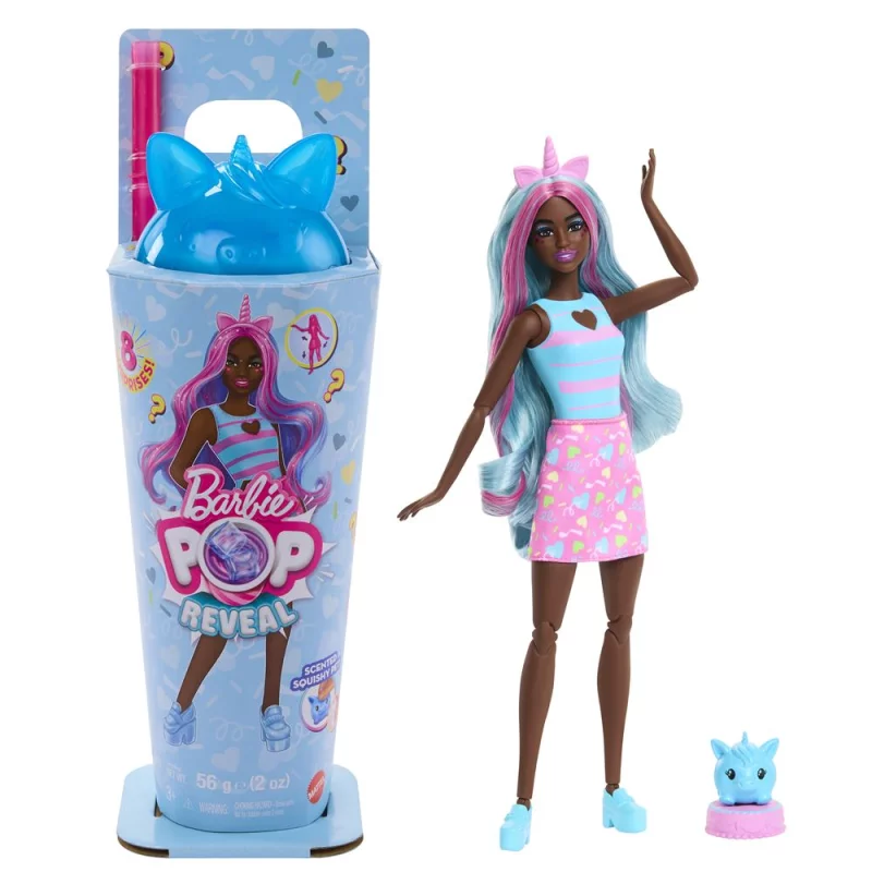 Image : Barbie Pop Reveal Licorne Bleue