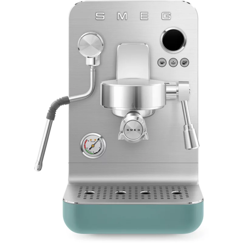 Image : SMEG EMC02EGMEU Vert Machine à café Expresso