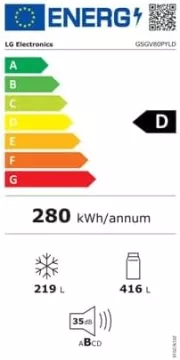 Image : LG Gsgv80pyld Instaview Réfrigérateur Américain