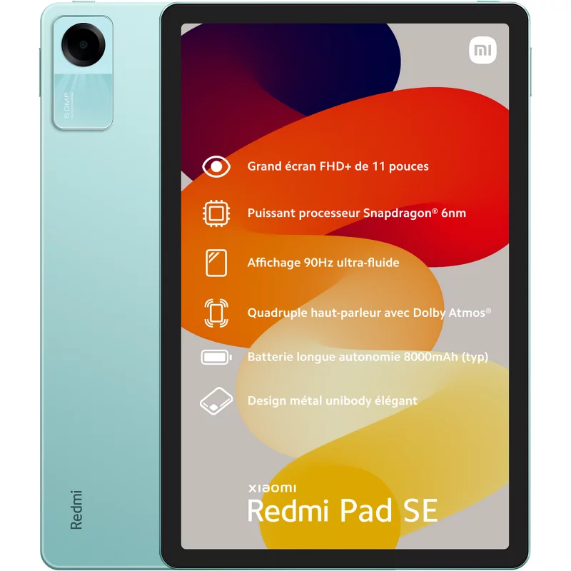 Image : XIAOMI Redmi Pad SE 4 GO + 128 GO Vert Menthe