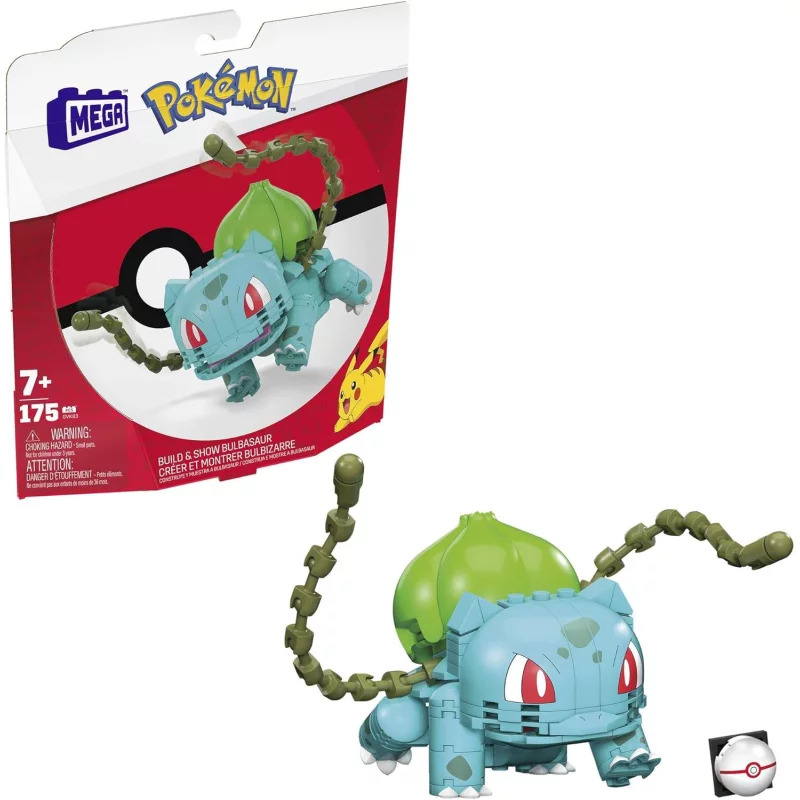 Image : MATTEL Bulbizarre À Construire Pokemon Mega Bloks