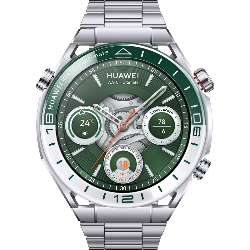 Image : HUAWEI WATCH Ultimate Vert  Bracelet en titane