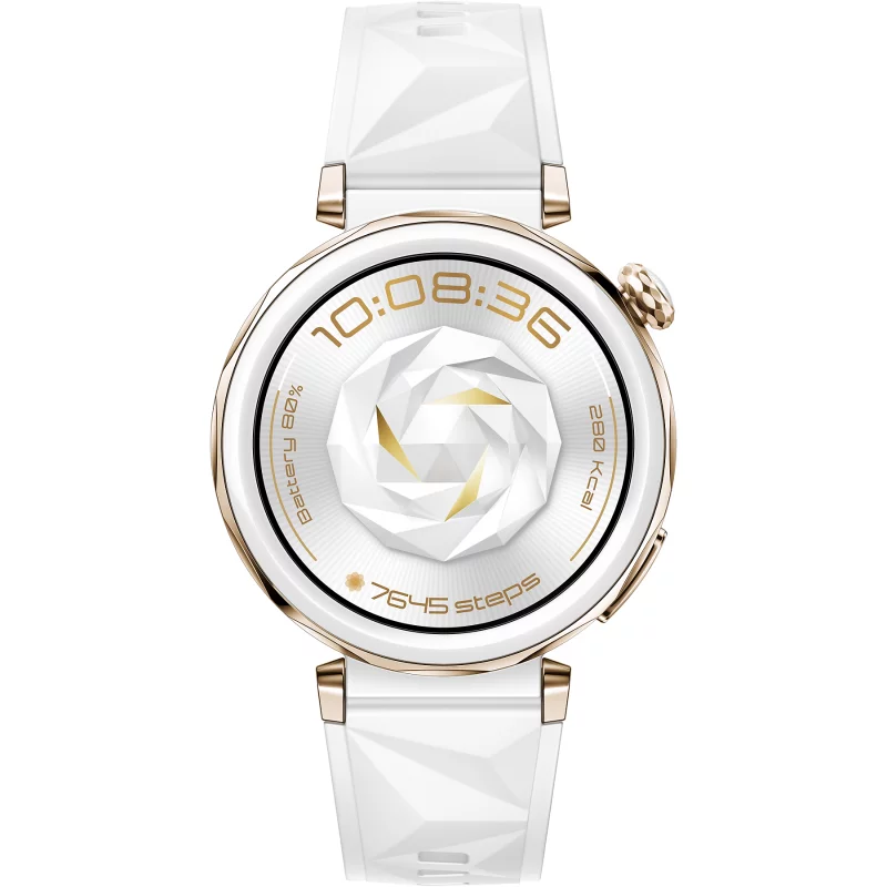 Image : HUAWEI WATCH GT 5 Pro 42mm fluoroélastomére  blanc