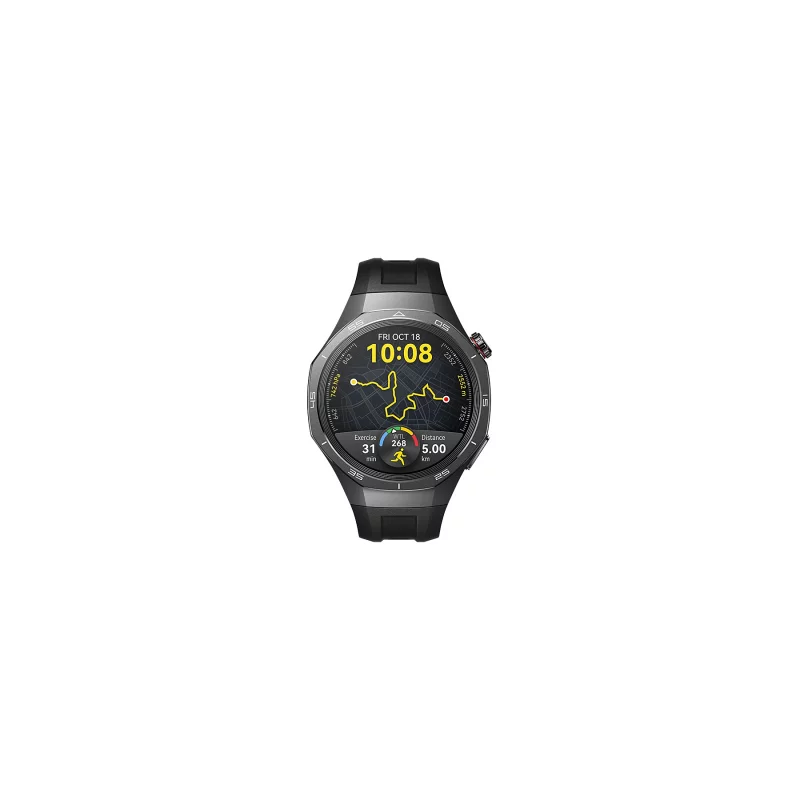Image : HUAWEI WATCH GT 5 Pro 46mm Bracelet en fluoroélastomére noir