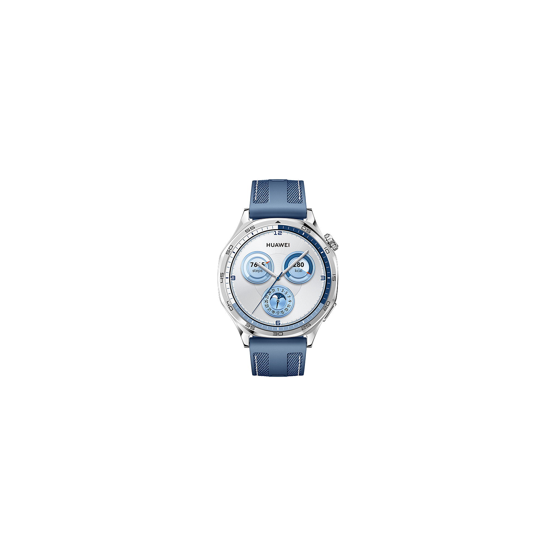 Image : HUAWEI WATCH GT 5 46mm Bracelet tissé bleu