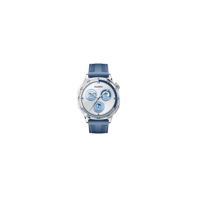 Image : HUAWEI WATCH GT 5 46mm  Bracelet tissé bleu