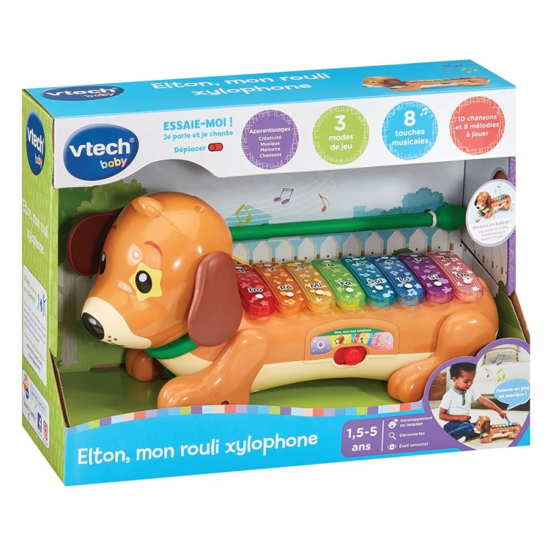 Image : Vtech Baby Elton mon rouli xylophone
