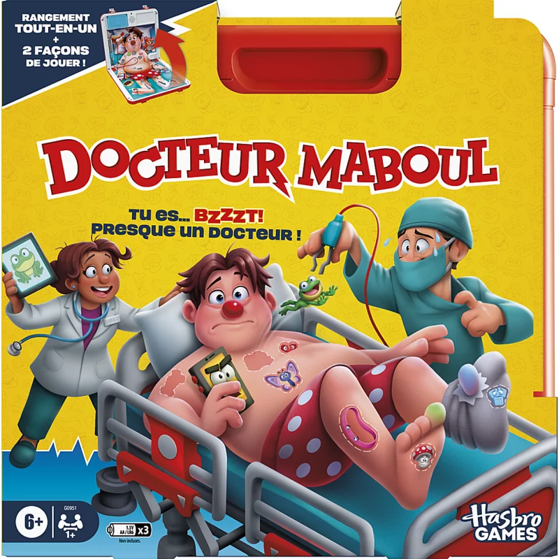 Image : HASBRO Docteur Maboul avec Mallette de Transport Tout-en-Un