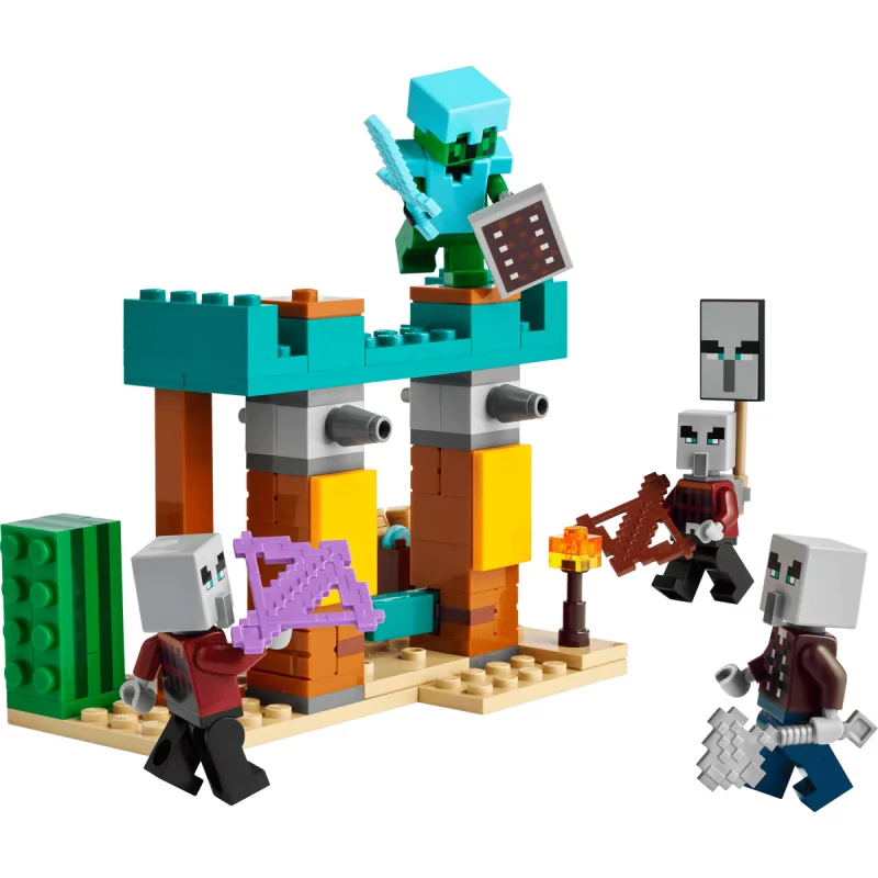 Image : LEGO 21267 La patrouille deIllageois du désert Minecraft