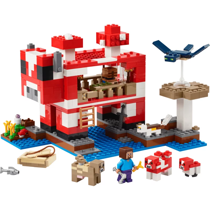 Image : LEGO 21270 La maison des Champimeuhs Minecraft