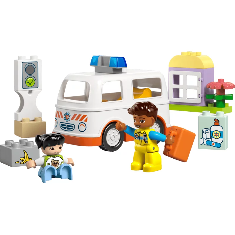 Image : LEGO DUPLO 10447 L'ambulance et le chauffeur Town