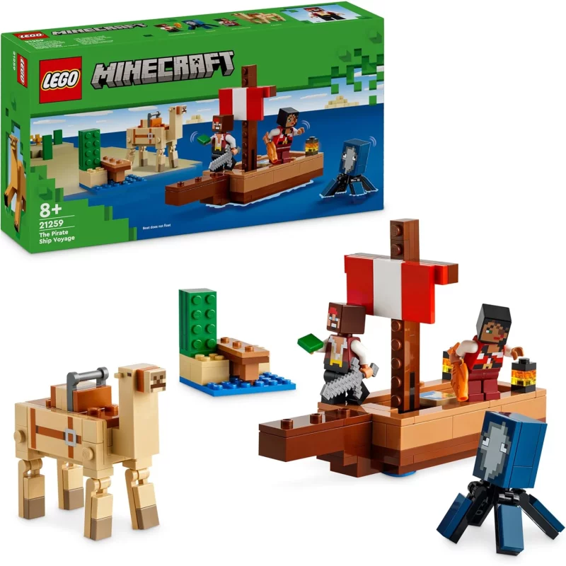 Image : LEGO 21259 Le voyage du bateau pirate Minecraft