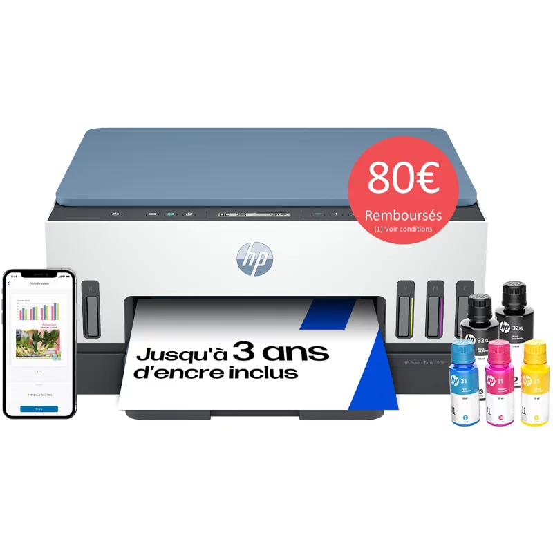 Image : HP Smart Tank Plus 7006 Imprimante jet d'encre
