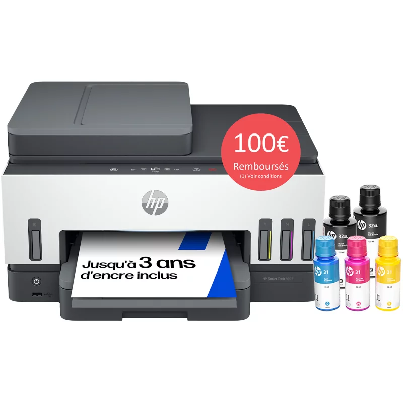 Image : HP Smart Tank Plus 7605 Imprimante jet d'encre
