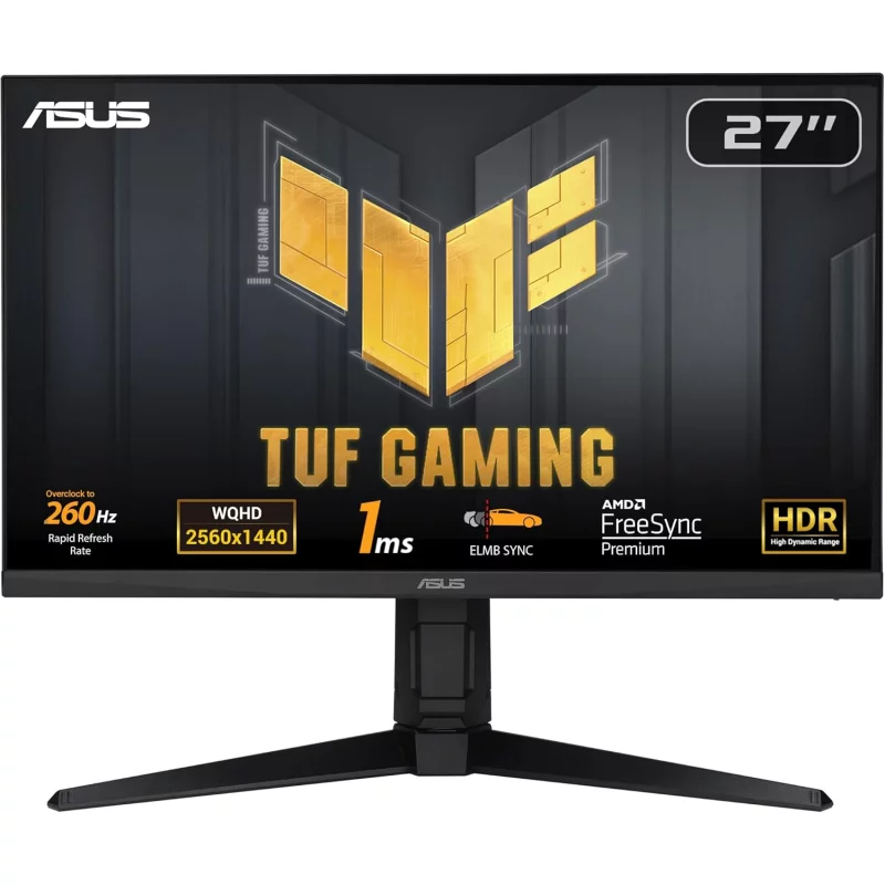 Image : ASUS TUF Gaming VG27AQML1A - 27 Pouces QHD(2560x1440) 90LM05Z0-B07370