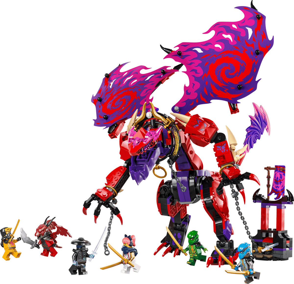 Image : LEGO 71832 Croc-de-tonnerre: le dragon du chaos NINJAGO
