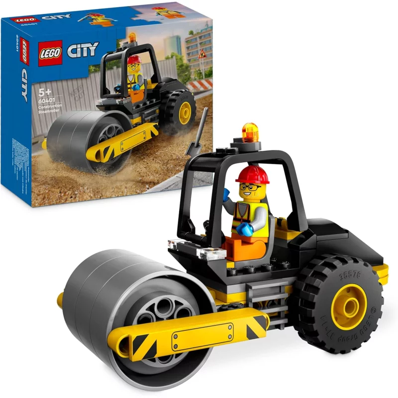 Image : LEGO 60401 Le rouleau compresseur de chantier City
