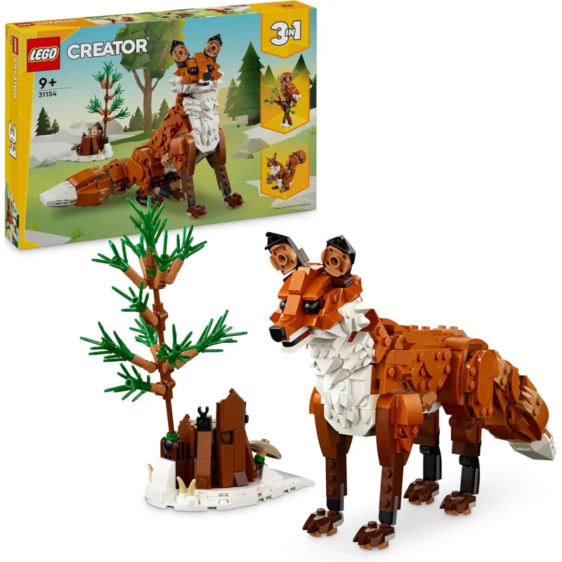 Image : LEGO 31154 Les animaux de la forêt: Le renard roux Creator 3-en-1