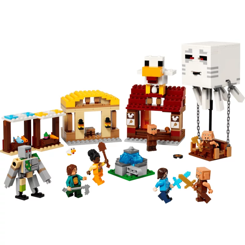 Image : LEGO 21273 Les Ghasts à l'attaque du village Minecraft