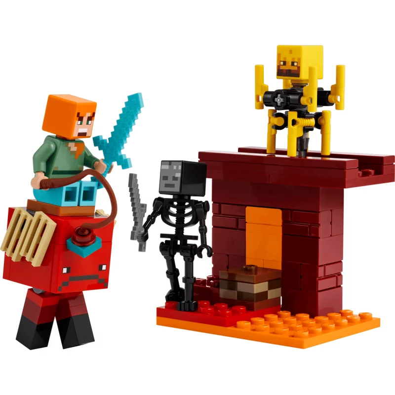 Image : LEGO 21266 La bataille de la lave du Nether Minecraft