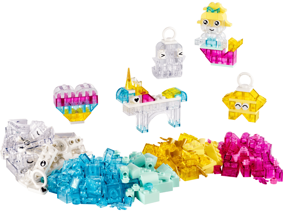 Image : LEGO 11040 La boîte de briques transparentes magiques Classic