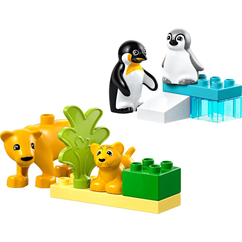 Image : LEGO 10442 Familles d'animaux sauvages: pingouins et lions DUPLO