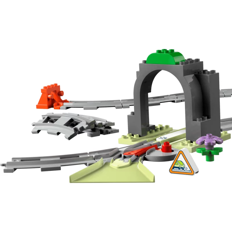Image : LEGO 10425 Set d'extension: Les rails et le tunnel du train DUPLO