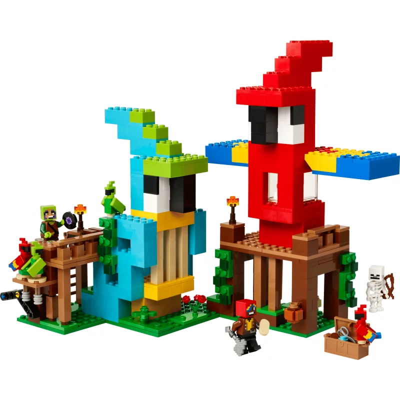 Image : LEGO 21282 Les nichoirs des perroquets Minecraft