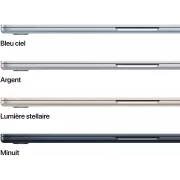 Image : Apple MacBook Air 15' 512 Go SSD 16 Go M4 Minuit - MW1M3FN/A