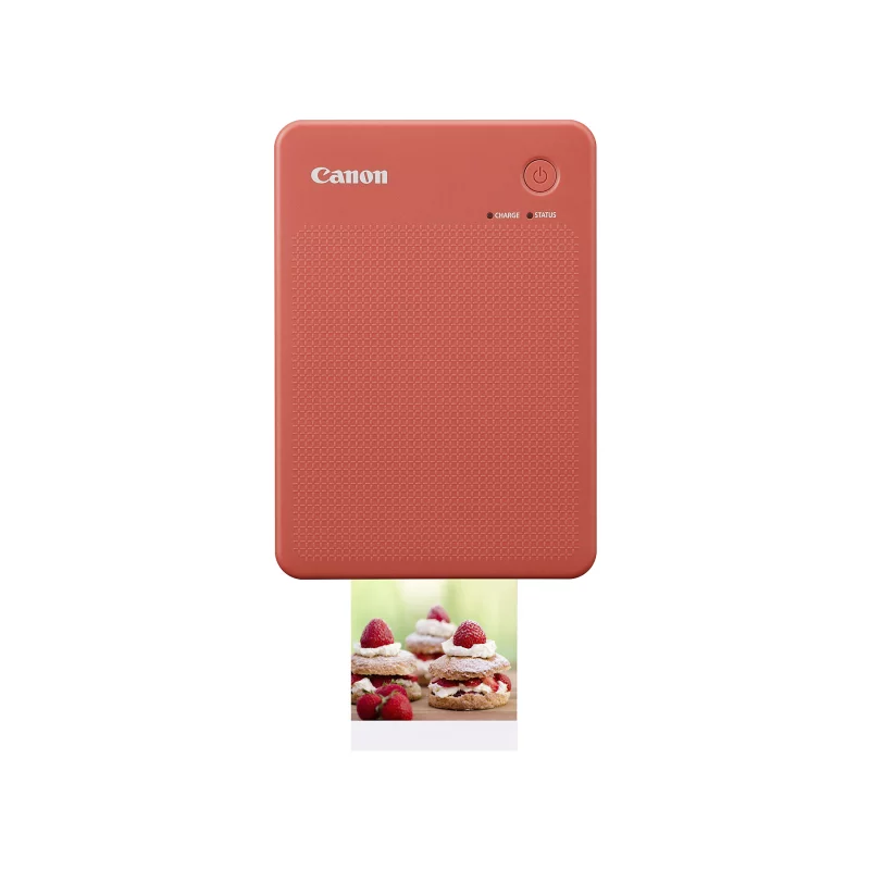 Image : CANON SELPHY QX20 Rouge Terracotta Imprimante photo portable
