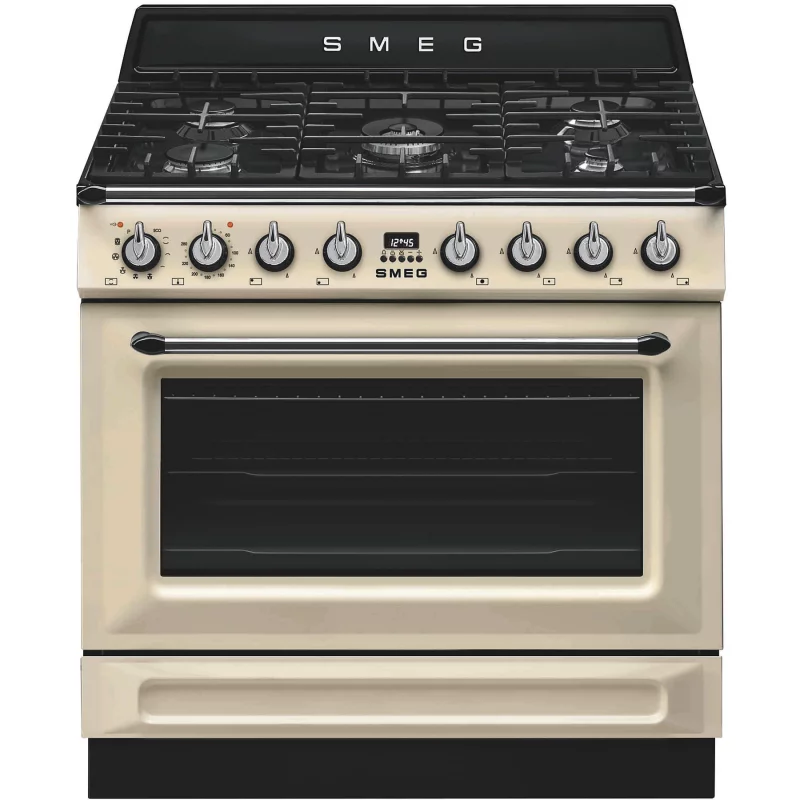 Image : SMEG TR90GPP Piano de cuisson gaz