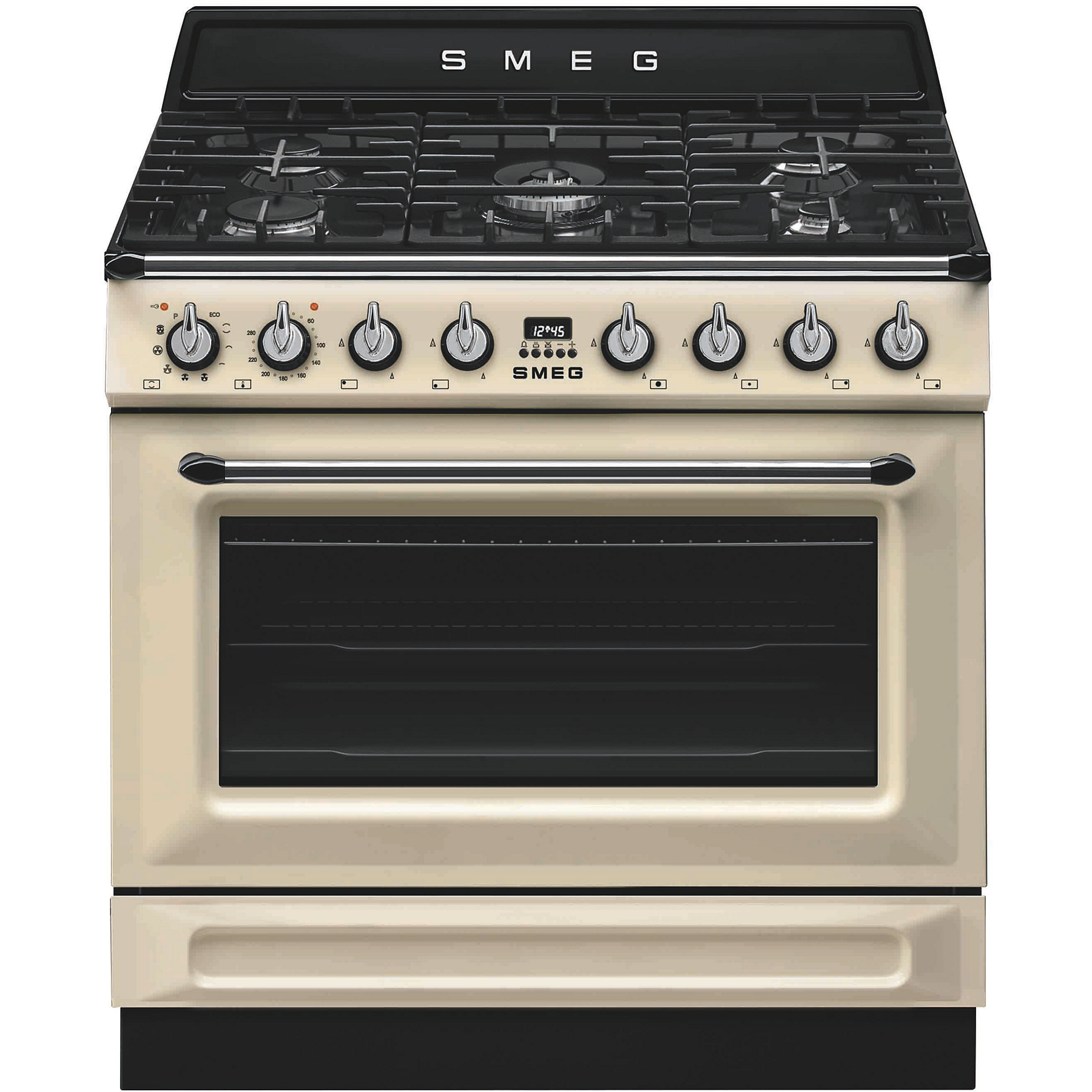 Image : SMEG TR90GPP Piano de cuisson gaz