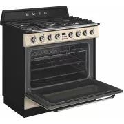 Image : SMEG TR90GPP Piano de cuisson gaz